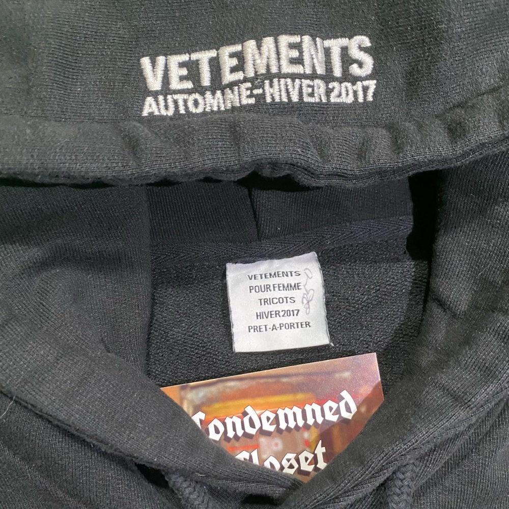 2017 Vetements Total Fucking Darkness Hoodie - Picture 3 of 4